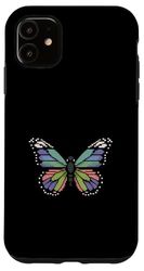 Butterfly Pixel Art Retro Games Gamer Ragazzo Ragazza Bambini Custodia per iPhone 11