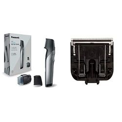 Panasonic ER-GK80-S503 Recortadora Corporal Recargable para hombre, Negro + Panasonic Wer9500 Recambio Rasadura Corporal