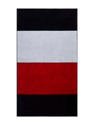 Tommy Hilfiger Unisex Felpa Asciugamano con Logo, Multicolore (Desert Sky/White/Red), Taglia Unica