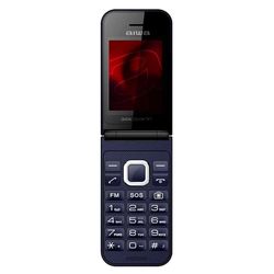 Aiwa FP-24DB BLAUW grote toetsen Bluetooth seniorenmobiele telefoon, klaptelefoon, dual-sim, kleurendisplay, SOS, noodoproep, 32MB ROM, 32MB RAM, GPRS, GSM