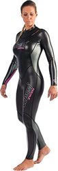Cressi Triton Lady all in One Swim Wetsuit 1.5mm, Muta Donna Monopezzo da Nuoto, Neoprene Alta Densita Glide Skin, Nero/Rosa, S/2