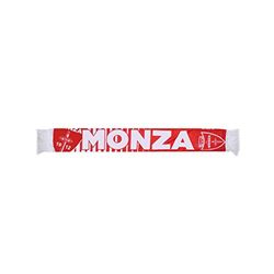 AC MONZA Officiell halsduk, Enfärgad grafik med kontrast accenter och skrift AC MONZA, Polyester, Ross, Vit, en storlek