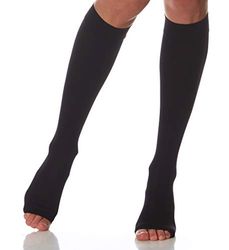 Scudotex Media Corta Microfibre K2 Punta Abierta Color Negro Talla 2-1 unidad