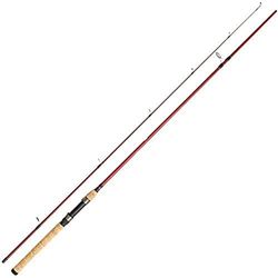 Berkley Canna da spinning in legno di ciliegio, leggera con manico in sughero, canna da pesca in acqua salata e d'acqua dolce, canna da spinning, pesca predatore, unisex, rosso, 1,8 m, 7-28 g