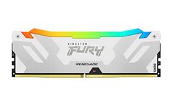 Kingston FURY Renegade White RGB XMP 16 GB 7600MT/s DDR5 CL38 DIMM Desktop Gaming Memory - KF576C38RWA-16