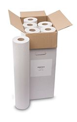 Saten Rollo Camilla, Papel Reciclado, 60 metros, 1 Capa, Acado Liso, Set de 6 unidades, Blanco