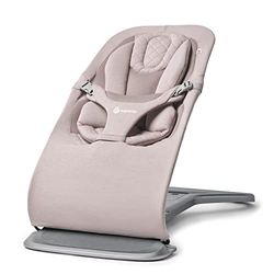 Ergobaby 3-in-1 Evolve Bouncer, Ergonomisk babysitter för nyfödda från födsel till småbarn, babygungstol med insats för nyfödda (2,5 kg - 13,2 kg), Blush Pink