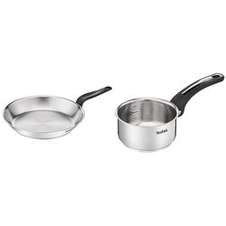 Tefal Primary Poêle inox 28 cm, Garantie 10 ans, Acier inoxydable haute qualité, Induction, Pour cuisiner de délicieuses & Emotion Casserole 14 cm inox