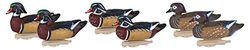 Flambeau Outdoors 8018SUV Storm Front 2 houten eendenkooi, klassieke drijvers - 6-Pack