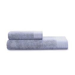 osama home Guzzini Botanical – Bath Towel and Bidet Set OekoTex Certified Cotton and Soft and Smooth Natural Fibres, Bath Towel 60 x 110 cm and Guest Towel 40 x 60 cm, Absorbent, Washable and Durable