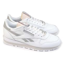 Reebok unisex klassiska läder sneakers, FTWWHT/PUGRY3/PUGRY2, 7 UK, Ftwwht Pugry3 Pugry2, 40.5 EU