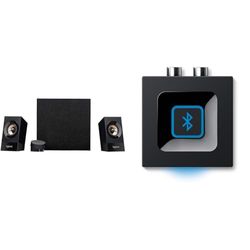 Logitech Z533 Sistema de Altavoces 2.1 con Subwoofer, 120W de Pico, Graves Potentes y Receptor de Audio Inalámbrico, Adaptador Bluetooth, Salidas 3.5 mm y RCA, PC/PS4/Xbox/TV/Smartphone/Tablet