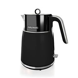 Morphy Richards Signature Opulent Jug Kettle, 1.5L 3KW Rapid Boil, Removable Filter, 360 Cordless Base, Steel Body, Translucent Black, 100744