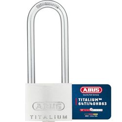 ABUS 545832-64TI/40HB63_KA6412 Candado Titalium de 40 mm arco extra largo llaves iguales
