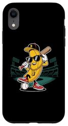 Funny Hiphop Banana Wear Sunglasses Case for iPhone XR
