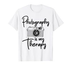 La fotografía es mi terapia - Fotógrafo Fotografía divertida Camiseta