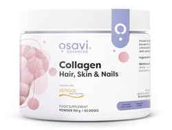 Osavi Collagen Hair, Skin & Nails – 150 g | VERISOL® Bioactive Peptides for Thicker Hair, Improved Skin Elasticity, Reduced Wrinkles, and Stronger Nails | Unflavored and Easily Soluble