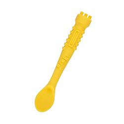 Naforye Cuillère à soupe en silicone pour bébé - Convient aux 4 mois - Jaune - 200 g