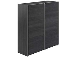 Marchio Amazon - Movian, armadio a 2 ante scorrevoli, in stile moderno, modello Kolva, 61 x 180 x 197 cm, colore grigio