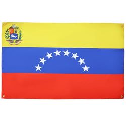 AZ FLAG Venezolaanse vlag 150 x 90 cm met 4 ogen, Venezolaans paviljoen voor balkon of muur