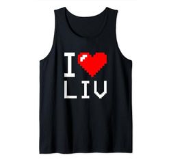 I Heart Liv, I Love Liv Nombre personalizado Camiseta sin Mangas