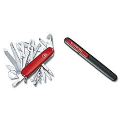 Victorinox Swisschamp, Coltello Colore: Rosso & Victorinox, V43323 Unisex, Adulto, Rosso, S