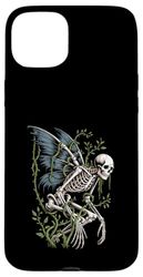 Vine-Wrapped Skeleton Fae Dark Woodland Spirit Case for iPhone 15 Plus