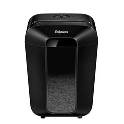 Fellowes dokumentförstörare 11 ark (P4), pappersdokumentförstörare med partikelsnitt för hemmakontor och kontor, Powershred LX70, dokumentförstörare med 18 l papperskorg och säkerhetslås, 4 x 40 mm