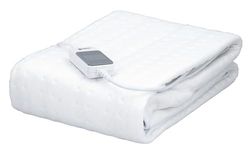 alpina Coperta Elettrica 1 Persona - Coperta Riscaldante Elettrica - 3 Livelli - Plaid Riscaldante Lavabile - Plaid Termica Riscaldante - Plaid Scaldasonno con Telecomando