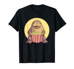 giocoso tricheco godendo Popcorn Delight Maglietta