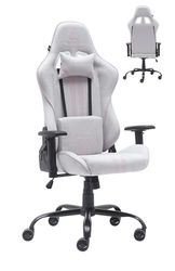 NEWSKILL KitsuneV2 - Silla Gaming ergonómica, Respaldo reclinable 180 Grados, reposabrazos 2D Ajustables, Cojines Lumbar y Cervical, Ruedas XL silenciosas, Tela Transpirable, Color Rosa