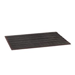 relaxdays - Tapete de banho feito de bambu, antiderrapante, 80 x 50 cm, cor preta