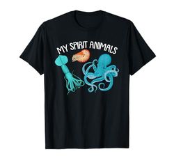 My Spirit Animals cefalópodos pulpo sepia pulpo gigante Camiseta