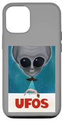 Custodia per iPhone 15 Pro Rapimento alieno UFO | Alieno grigio | Disco Volante