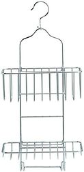 King Collection M1407310 Étagère de Douche avec Crochet à Deux étagères, chromée, 10 x 43 x (H) 24 cm