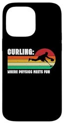 Curling dove la fisica incontra il divertimento Custodia per iPhone 14 Pro Max