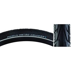 Arisun Pneu Metro Cruiser 700 x 38 BK Wire/30 Mixte, Noir, Taille Unique