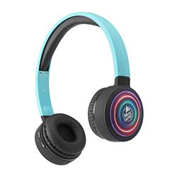 Music Sound | HEADBAND bluetooth | Cuffie on ear bluetooth archetto estendibile - PlayTime 20h - Fantasia Azzurro