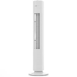 Clatronic ventilator | zwenkfunctie | 75° oscillerend | 3 snelheden | voetventilator met timer | torenventilator | 3 snelheden | stil | 78 cm hoog | TVL 3770 wit