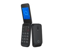 Alcatel 2057 - Cellulare Dual SIM da 2,4" QVGA (2G, RAM da 4 MB, Fotocamera VGA da 1,3 MP), Bluetooth (Nero)