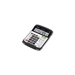 Casio WD-320MT Calcolatrice da Tavolo, Water e Dust Proof, Display a 12 Cifre, Tastiera Rimovibile, Bianco/Nero