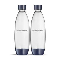 Sodastream Vaatwasmachinebestendige zekeringsflessen voor bruiswatertoestellen DUO, TERRA, E-TERRA, ART, GAA, donkerblauw, 2 stuks