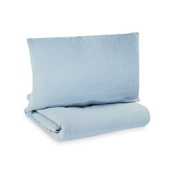 Julius Zöllner Beddengoed mousseline denim, mt. 100x135 en 40x60 cm, kinderbeddengoed, getest op schadelijke stoffen