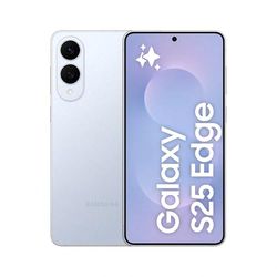 Samsung Galaxy S25 Edge AI Smartphone, Galaxy AI, Android Smartphone, 12GB Memory, 512GB Storage, 200 MP Camera, Long Battery Life, Titanium IcyBlue, 3 Year Samsung Extended Warranty (UK Version)