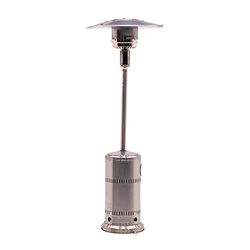 Kekai Poêle à Gaz pour Extérieur Acier Inoxydable 13 KW 81x221 cm Surface Chauffable 25 m² Couleur Gris