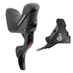 Campagnolo Comando Ergopower Disc Brake Super Record 12v., destro, + pinza posteriore 140 con olio