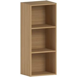 Home Discount Vida Designs Oxford - Estantería de 3 estantes, Hecha de Madera de Roble, para Oficina, Sala de Estar Moderno 80 x 32 x 24 cm Roble