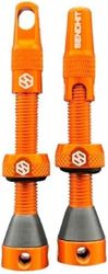 Send-hit Valvole Tubeless 44 mm Arancio Nastri, Sport, Multicolore (Multicolore), Taglia Unica