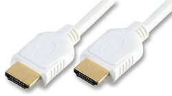 Pro Signal PSG02840 - Cavo HDMI 4K UHD ad alta velocità, maschio a maschio, connettori dorati, 1,5 m, bianco