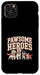 Pawsome Heroes Superhero Dogs Group Design Case for iPhone 11 Pro Max